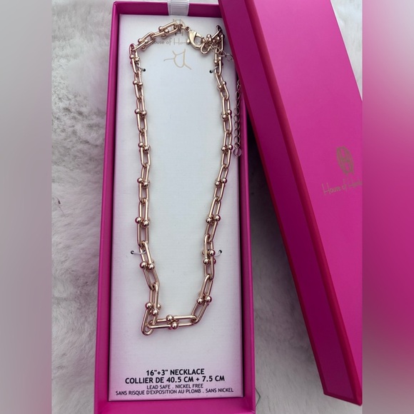 House of Harlow 1960 Gold Chain Necklace - Picture 4 of 5